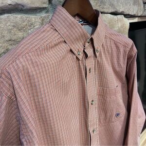 Lariat, pro series long‎ sleeve button up shirt, size, large.